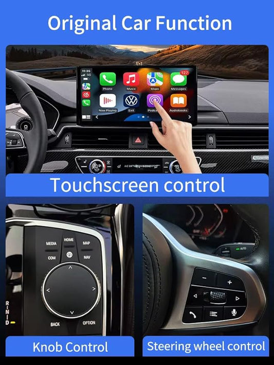 PeakEon Wireless CarPlay Adapter – Convert Wired CarPlay to Wireless(Compatible with iPhone & Android) for USB Plug &Type C