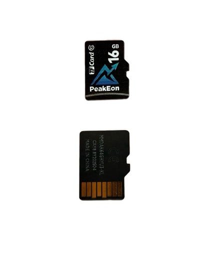 PeakEon MicroSD TF  Memory Card,4K/5K UHD, Waterproof, Shockproof,High Speed 130MB/s (16 GB)