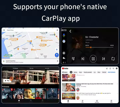 PeakEon Wireless CarPlay Adapter – Convert Wired CarPlay to Wireless(Compatible with iPhone & Android) for USB Plug &Type C