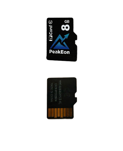 PeakEon MicroSD TF  Memory Card,4K/5K UHD, Waterproof, Shockproof,High Speed 130MB/s (8GB)