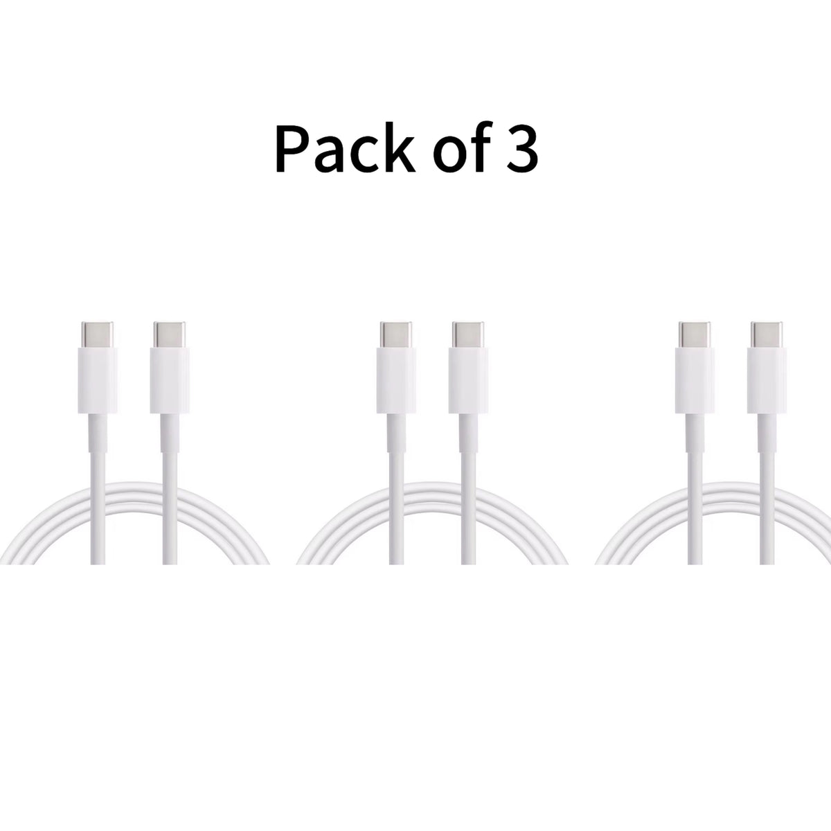 PeakEon 6.6FT (2M) Type-C to Type-C Fast Charging Cable | 60W PD, 3A High-Speed Data Sync for Smartphones,tablets,smartwatches,Laptop and More